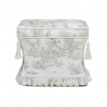 ジェニファーテイラー トワルドジュイ 薄型スツール Toile de Jouy 33030ST-JY02