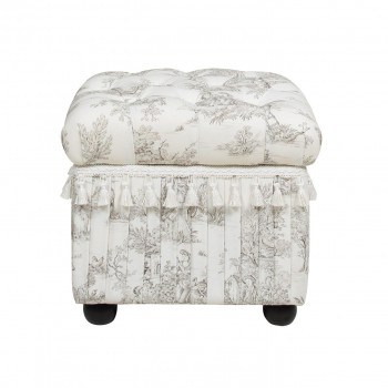 ジェニファーテイラー トワルドジュイ収納付スツール Toile de Jouy 33139ST