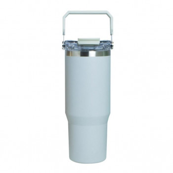 ensemble アンサンブルストロー付2WAYタンブラー 大容量 900ml GY