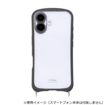 i.Color iPhone17専用背面型ケース Charcoal/チャコール iP25-61-ICSH01