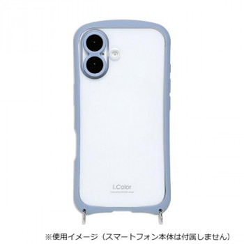 i.Color iPhone17専用背面型ケース Sky Blue/スカイブルー iP25-61-ICSH02