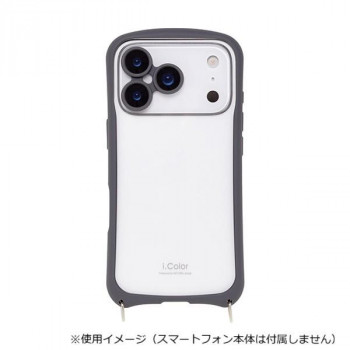 i.Color iPhone17Pro専用背面型ケース Charcoal/チャコール iP25-63P-ICSH01