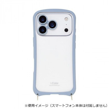 i.Color iPhone17Pro専用背面型ケース Sky Blue/スカイブルー iP25-63P-ICSH02