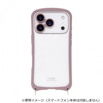 i.Color iPhone17Pro専用背面型ケース Cacao/カカオ iP25-63P-ICSH05