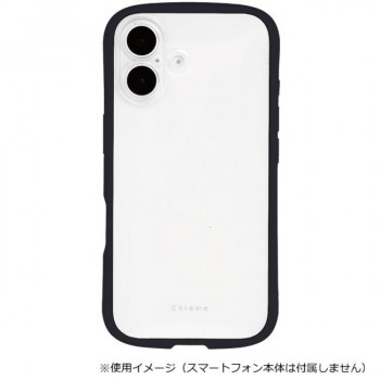 Chrome-CLEAR iPhone17専用背面型ケース Black/ブラック iP25-61-CHC02