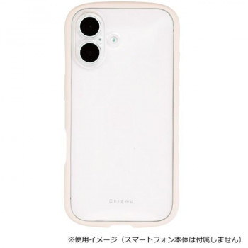 Chrome-CLEAR iPhone17専用背面型ケース Beige/ベージュ iP25-61-CHC07
