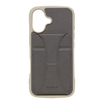 NICOLA iPhone17専用背面型ケース Charcoal/チャコール iP25-61-NIC02