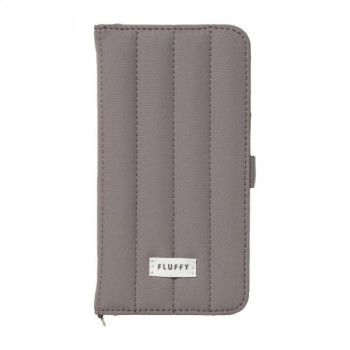 FLUFFY iPhone17専用手帳型ケース Gray/グレー iP25-61-FFY02