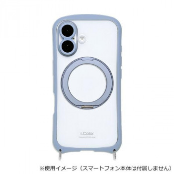 i.Color+ iPhone17専用背面型ケース Sky Blue/スカイブルー iP25-61-ICMG02