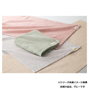 犬飼タオル KM192-MT めざましタオル フェイスタオル　グレー
