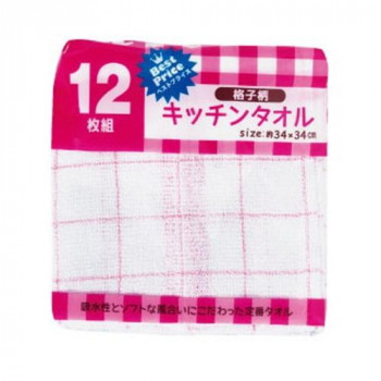 犬飼タオル V70A-055  格子キッチン