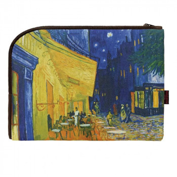 名画フラットポーチ ゴッホ 「夜のカフェテラス」 AP-01003