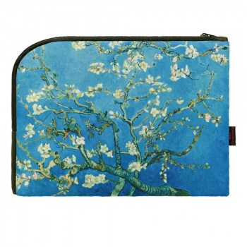 名画フラットポーチ ゴッホ 「アーモンドの花」 AP-01005