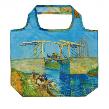 名画エコバッグLサイズ ゴッホ 「アルルの跳ね橋」 AE-01122