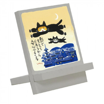 糸井忠晴 木製イーゼルアート 「ニャンジャ」 IT-00947