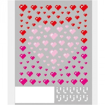 TSUMEKIRA(ツメキラ) ネイルシール soichiro nagamineプロデュース Pixel heart(ピクセルハート) NN-NGM-001