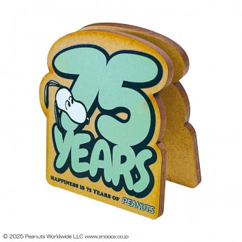 SNOOPY スヌーピー 75周年 ダイカットメモスタンド (ロゴグリーン) SN631G
