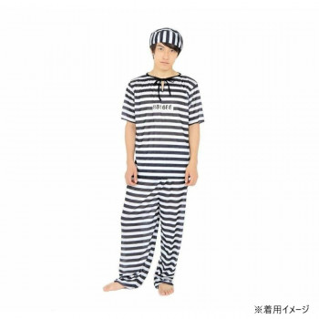 コスチューム　コスプレ衣装　囚人服　プリズナー　メンズ
