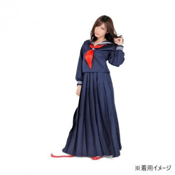 コスチューム　コスプレ衣装　制服　スケバン 　レディース　紺