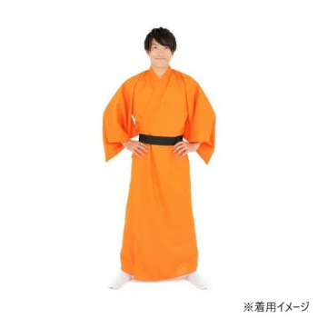 コスチューム　コスプレ衣装　カラフル着流し オレンジ