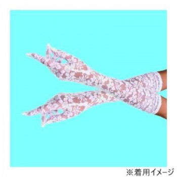コスチューム　コスプレ衣装　レース手袋 40cm 白