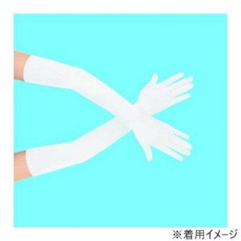コスチューム　コスプレ衣装　サテン手袋 40cm 白