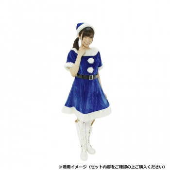 コスチューム　コスプレ衣装　カラフルサンタガール ブルー