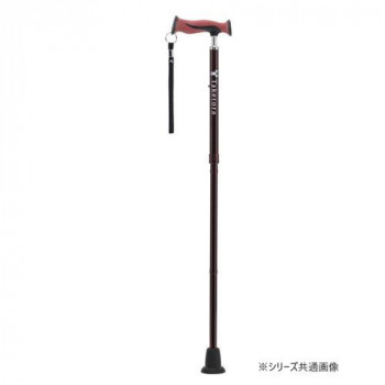 竹虎 バンブーステッキ折りたたみ杖 ワインレッド 104960