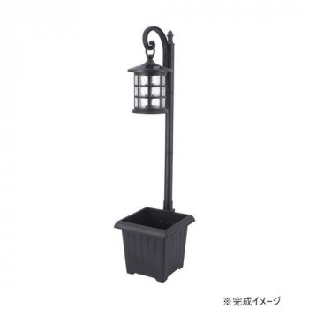 不二貿易 C/D:38438 LEDソーラーライト H95cm プランター付