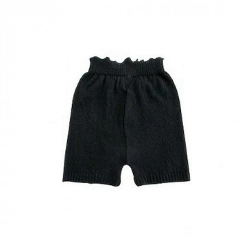 カシミヤ混ニットパンツ M～L クロ 008601321