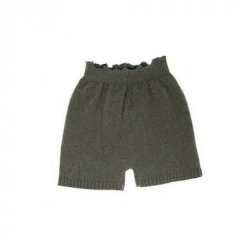 カシミヤ混ニットパンツ M～L グレー 008601321