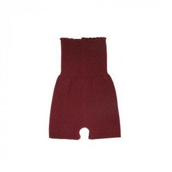 カシミヤ混腹巻付きパンツ M～L ワイン 008601421