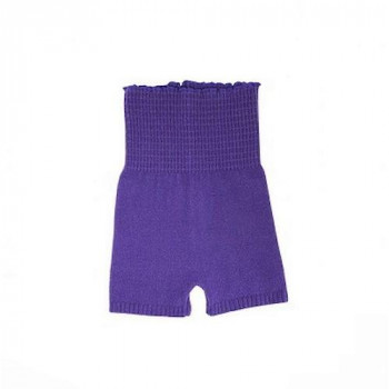 カシミヤ混腹巻付きパンツ M～L パープル 008601421