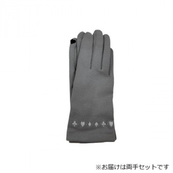 MAMORUZE(マモルゼ) 婦人用手袋 刺繍付き (スマホ対応) グレー(5) 002371220
