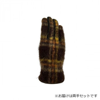紳士用手袋 牛革コンビ手袋 25cm チャ/チャ(5) 001217121