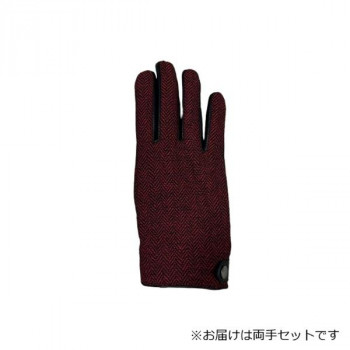 紳士用手袋 コンビ羊革手袋 25cm レッド(2) 001218321