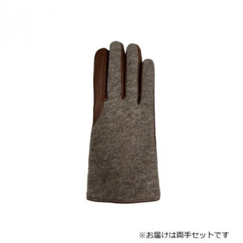 紳士用手袋 羊革コンビ手袋 25cm ブラウン(3) 001271521