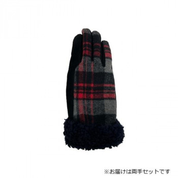 紳士用手袋 豚革コンビ手袋 25cm クロ(6) 001271821