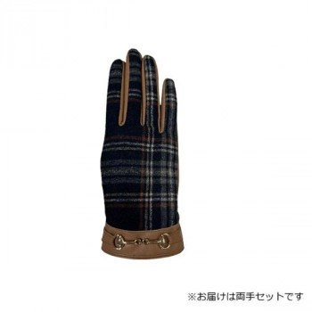 婦人用手袋 羊革コンビ手袋 22cm キャメル(2) 001317121