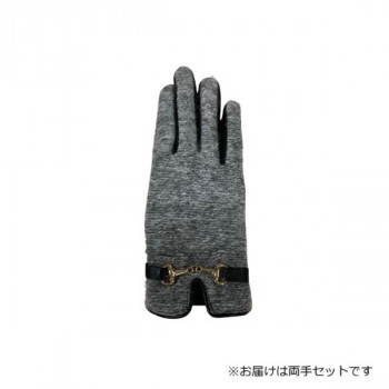 婦人用手袋 羊革コンビ手袋 22cm ライトグレー(4) 001317421