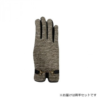 婦人用手袋 羊革コンビ手袋 22cm ベージュ(3) 001317421
