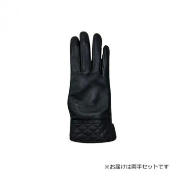 婦人用手袋 羊革 22cm ブラック(4) 001318221