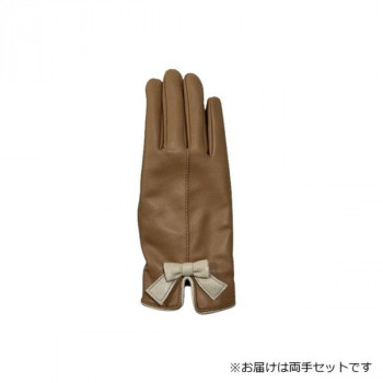 婦人用手袋 羊革 22cm ベージュ(3) 001318421