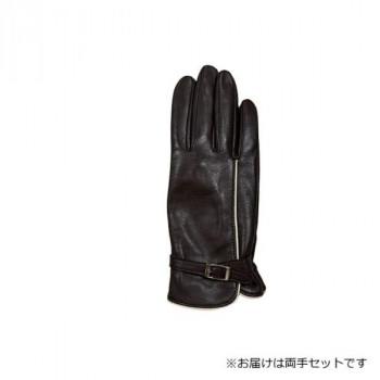 婦人用手袋 羊革 22cm ダークブラウン(2) 001318321