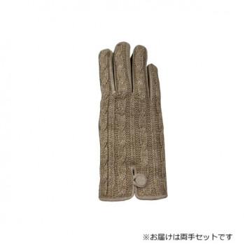 婦人用手袋 豚革コンビ手袋 22cm アイボリー(3) 001327321