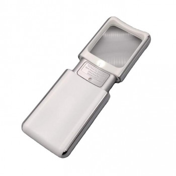 MIZAR-TEC(ミザールテック) LED付スライドルーペ 3倍 RE-70P 白