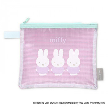 ゾーウィー ミッフィー ターポリンポーチフラットmiffy ピンク 717