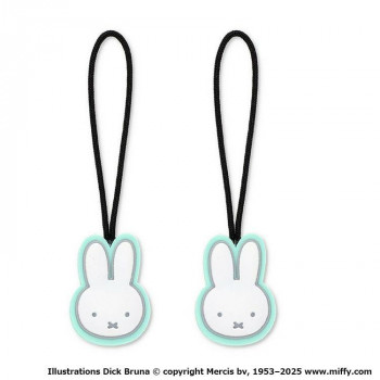 ゾーウィー ミッフィー ジッパータブ miffy face ライトグリーン 2個セット 7872