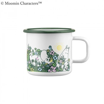 MOOMIN ムーミン マグ In the Garden ホワイト×グリーン MRA060411