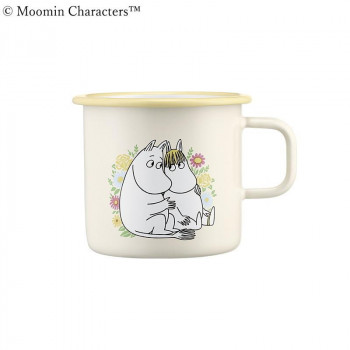 MOOMIN ムーミン マグ 550ml Flowers ペールイエロー ムーミンとスノークのおじょうさん MRA060412